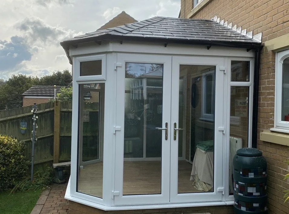 side view of conservatory