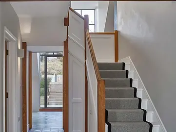 Internal stairs and hallway