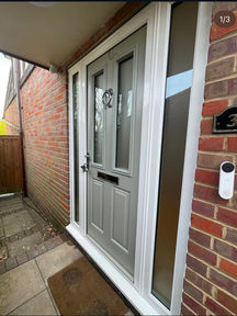 Front Door in Sage Green