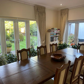 Large dining room in a house