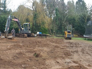 During - landscape and pool