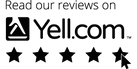 Read our reviews on Yell.com logo