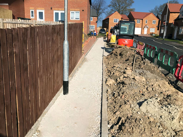 Path being extended suring remedial works