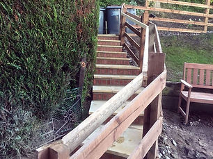fencing and new steps