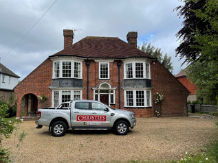 Front of a property - before build