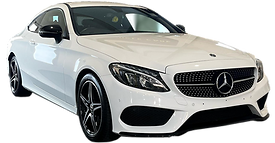 white Mercedes