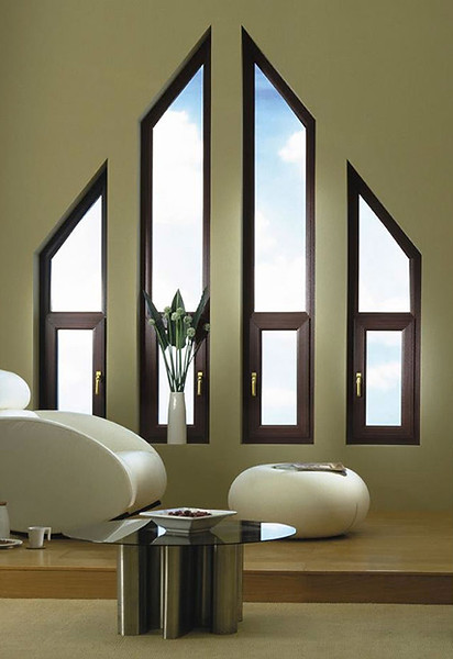Angled window 3d rendering