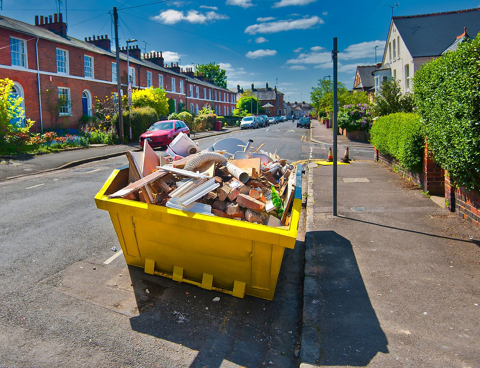 Skip on street