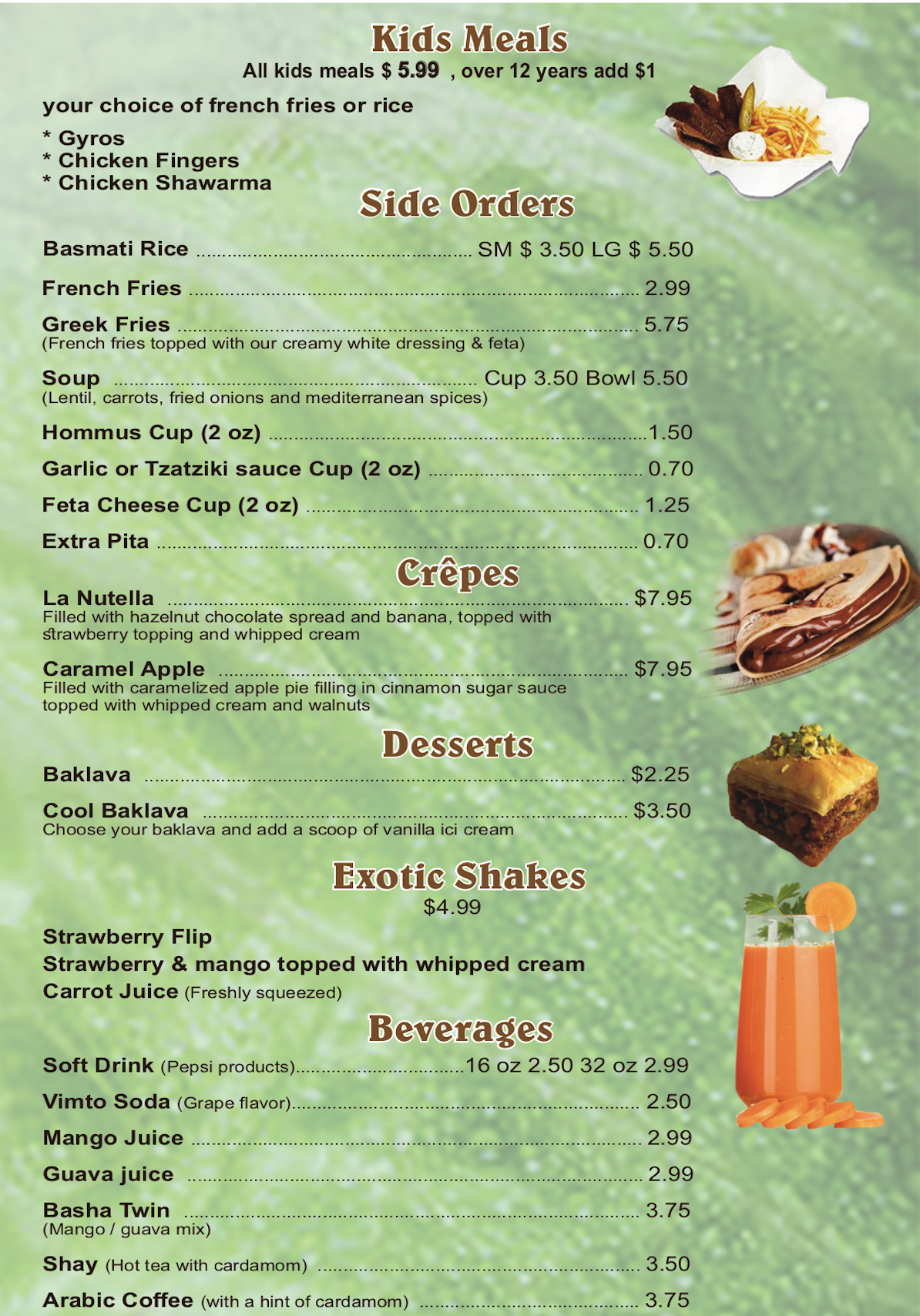 Gilbert Menu phoeniciacafe