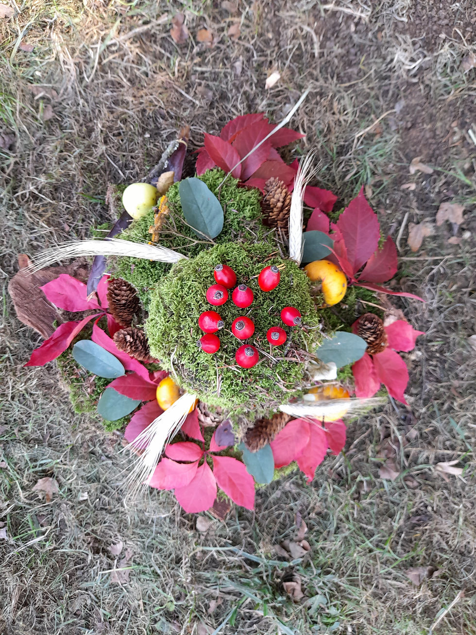 gâteau d'anniversaire land art