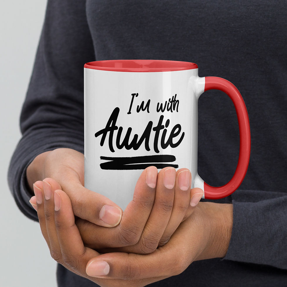Thumbnail: I'm with Auntie — Mug with Color Inside