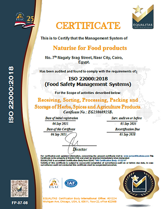 ISO 22000 certification