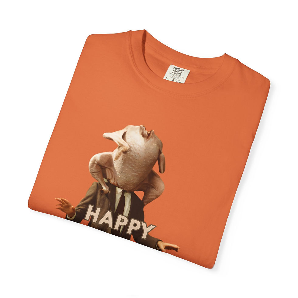 Thumbnail: Mr. Bean With Turkey on Head, Happy Thanksgiving Funny T-shirt