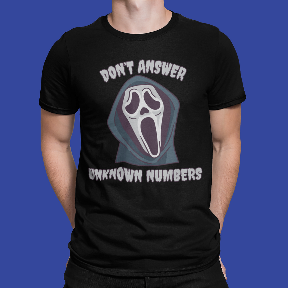 Don't Answer Unknown Numbers Ghostface Unisex Halloween T-shirt