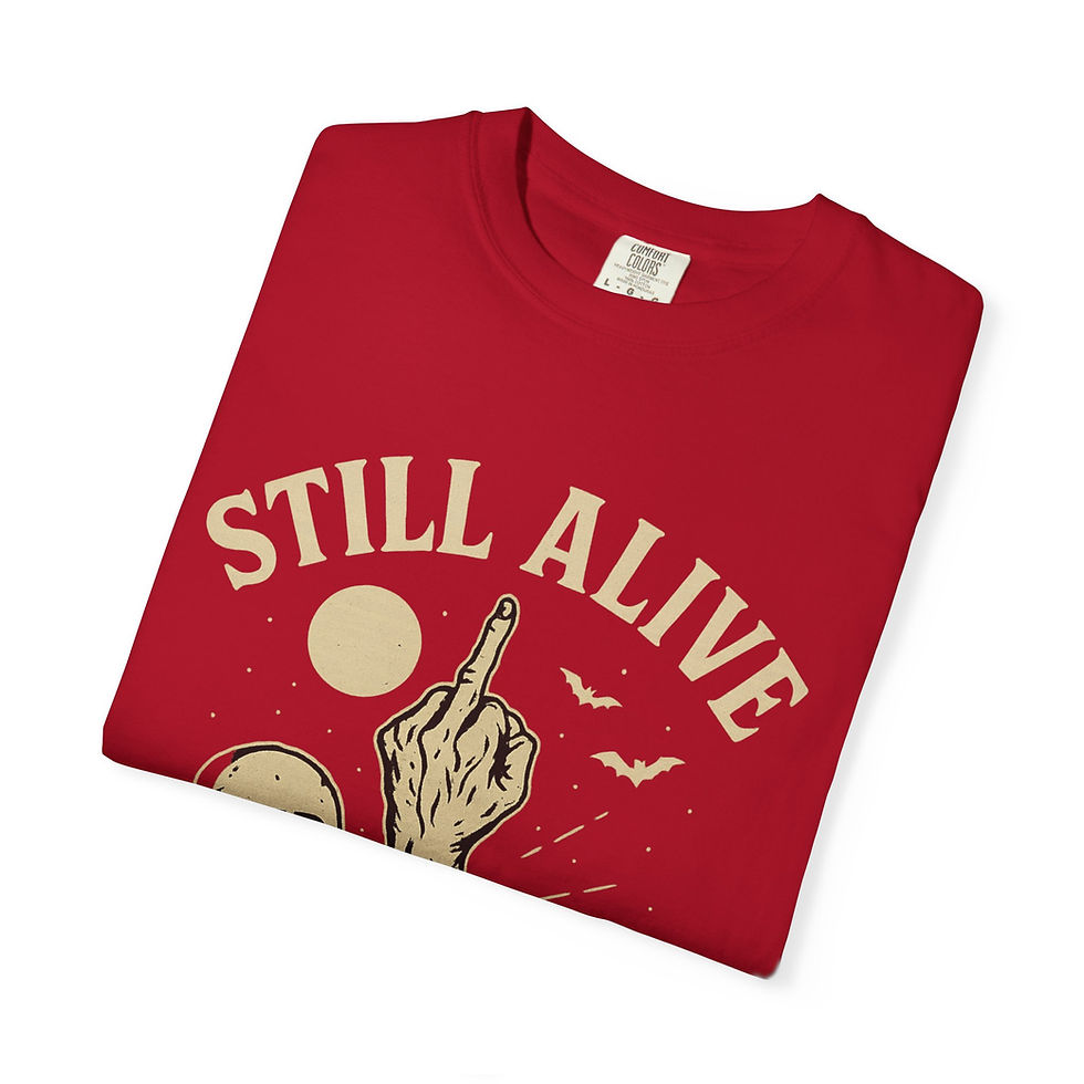 Thumbnail: Still Alive Out of Spite Unisex Halloween T-shirt, Funny Halloween Tee