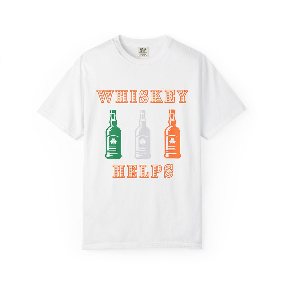 Thumbnail: Whiskey Helps St. Patrick's Day Unisex T-Shirt