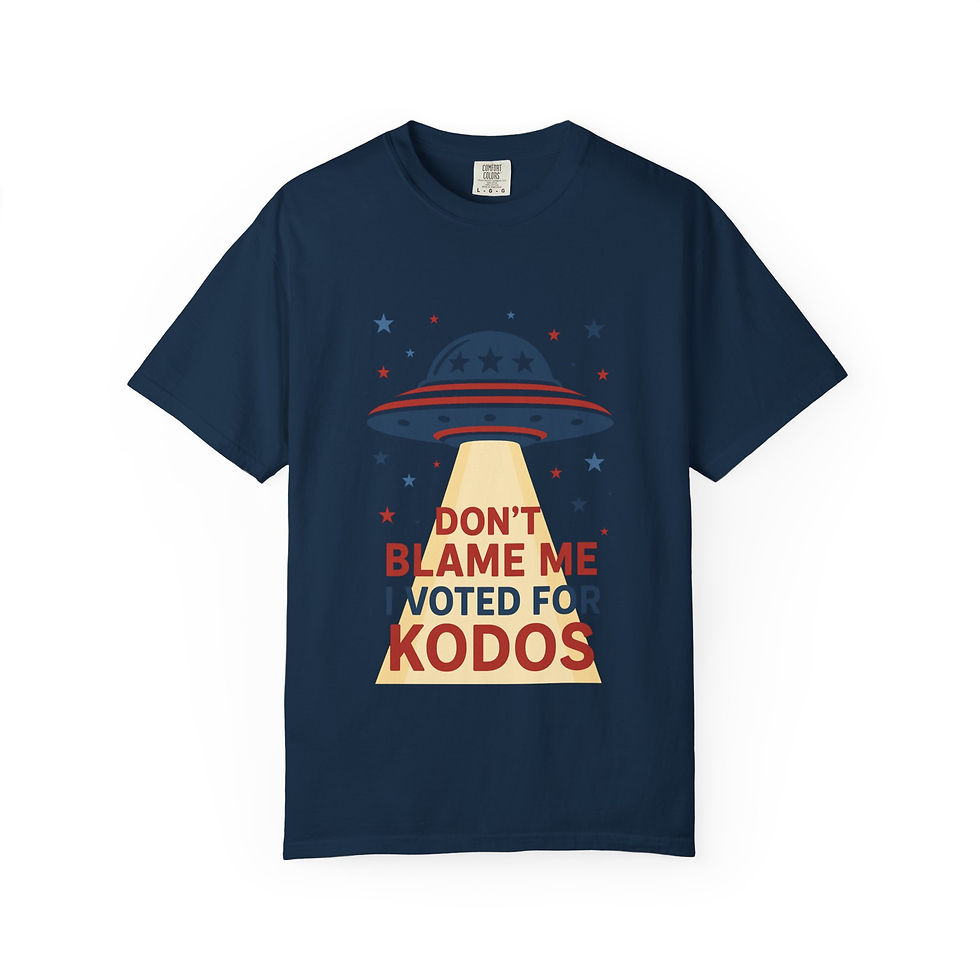 Thumbnail: Don't Blame Me I Voted For Kodos Funny Patriotic Unisex 4th of July T-Shirt