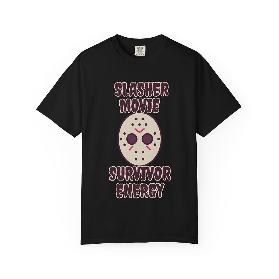 Thumbnail: Slasher Movie Survivor Energy Unisex Halloween T-shirt