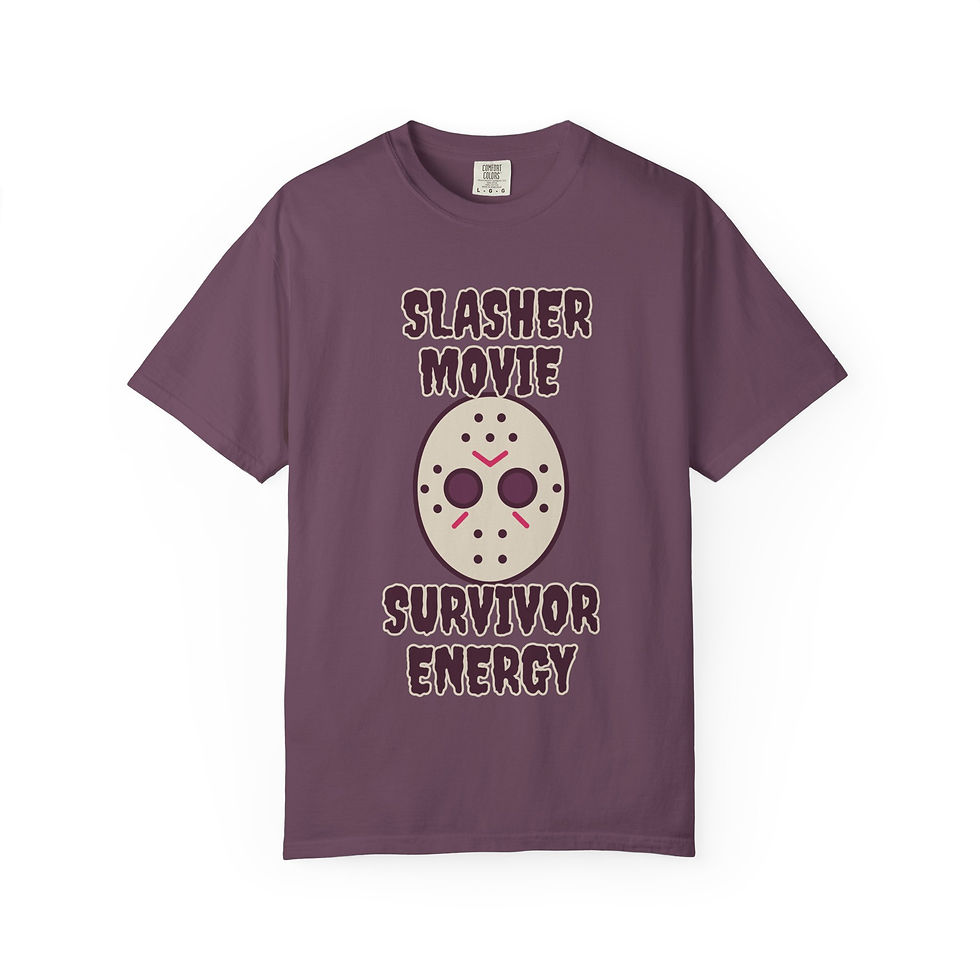 Thumbnail: Slasher Movie Survivor Energy Unisex Halloween T-shirt