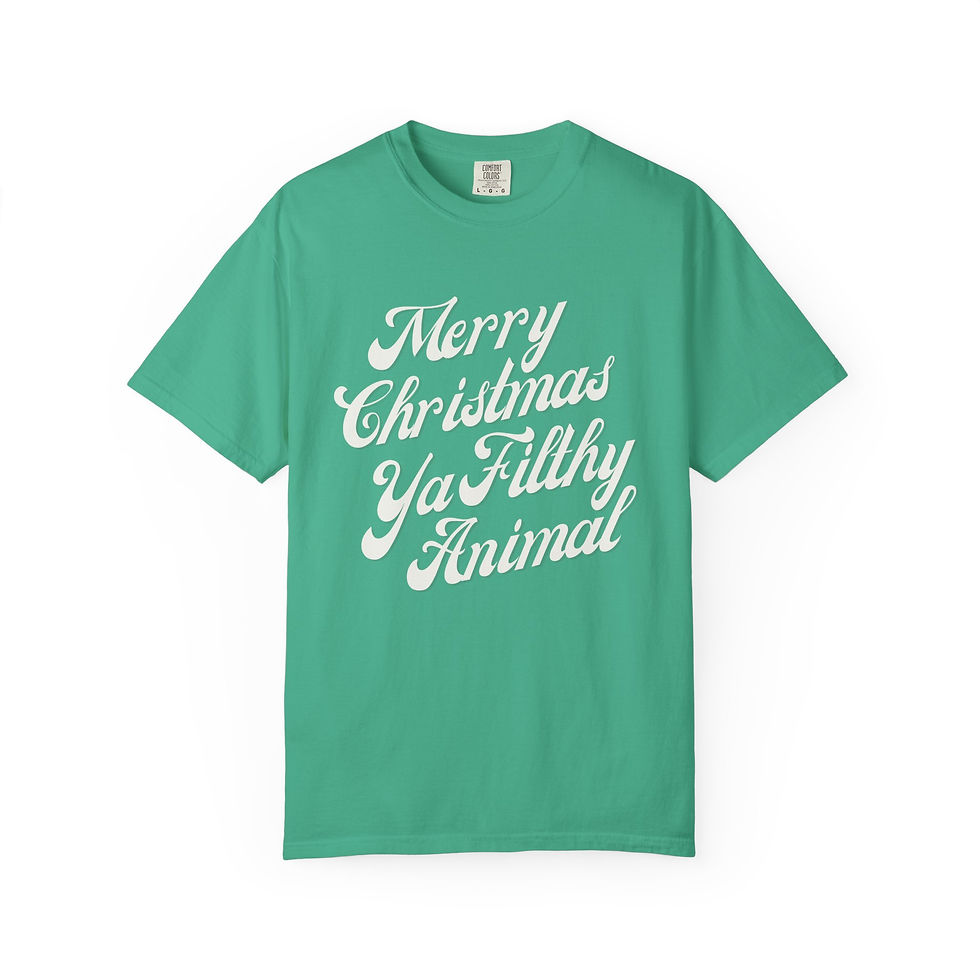 Thumbnail: Merry Christmas Ya Filthy Animal, Funny Festive Unisex Christmas Party Tee