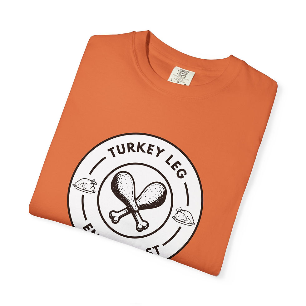 Thumbnail: Turkey Leg Enthusiast Thanksgiving T-shirt, Festive Holiday Tee