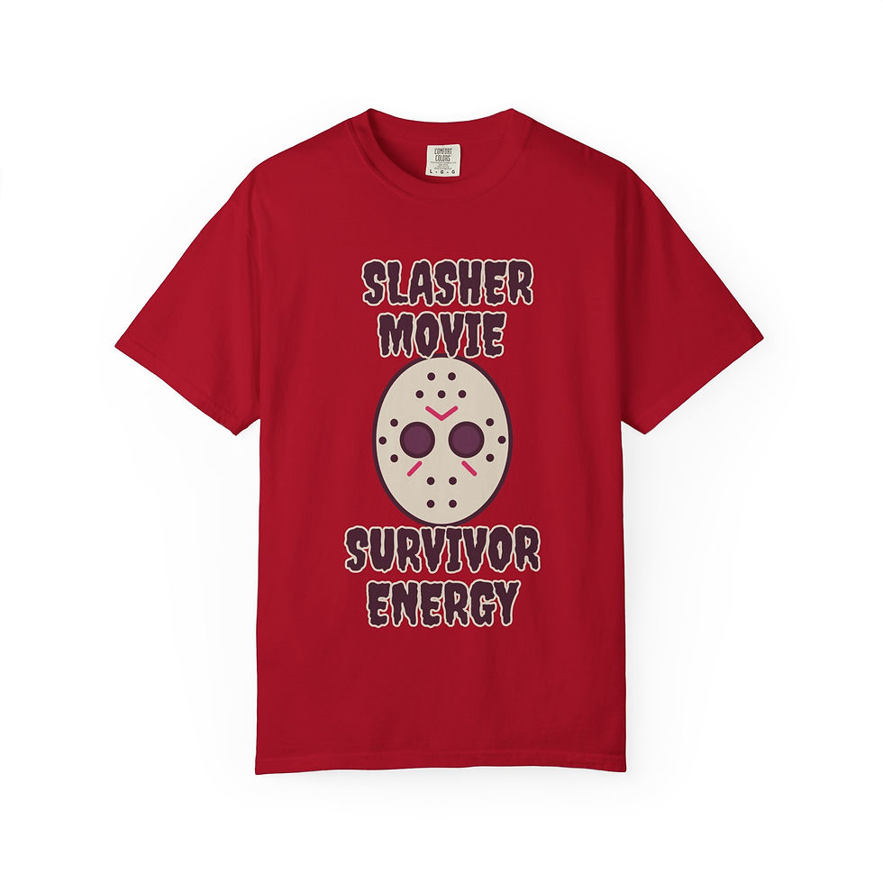 Thumbnail: Slasher Movie Survivor Energy Unisex Halloween T-shirt