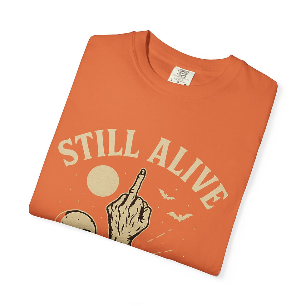 Thumbnail: Still Alive Out of Spite Unisex Halloween T-shirt, Funny Halloween Tee