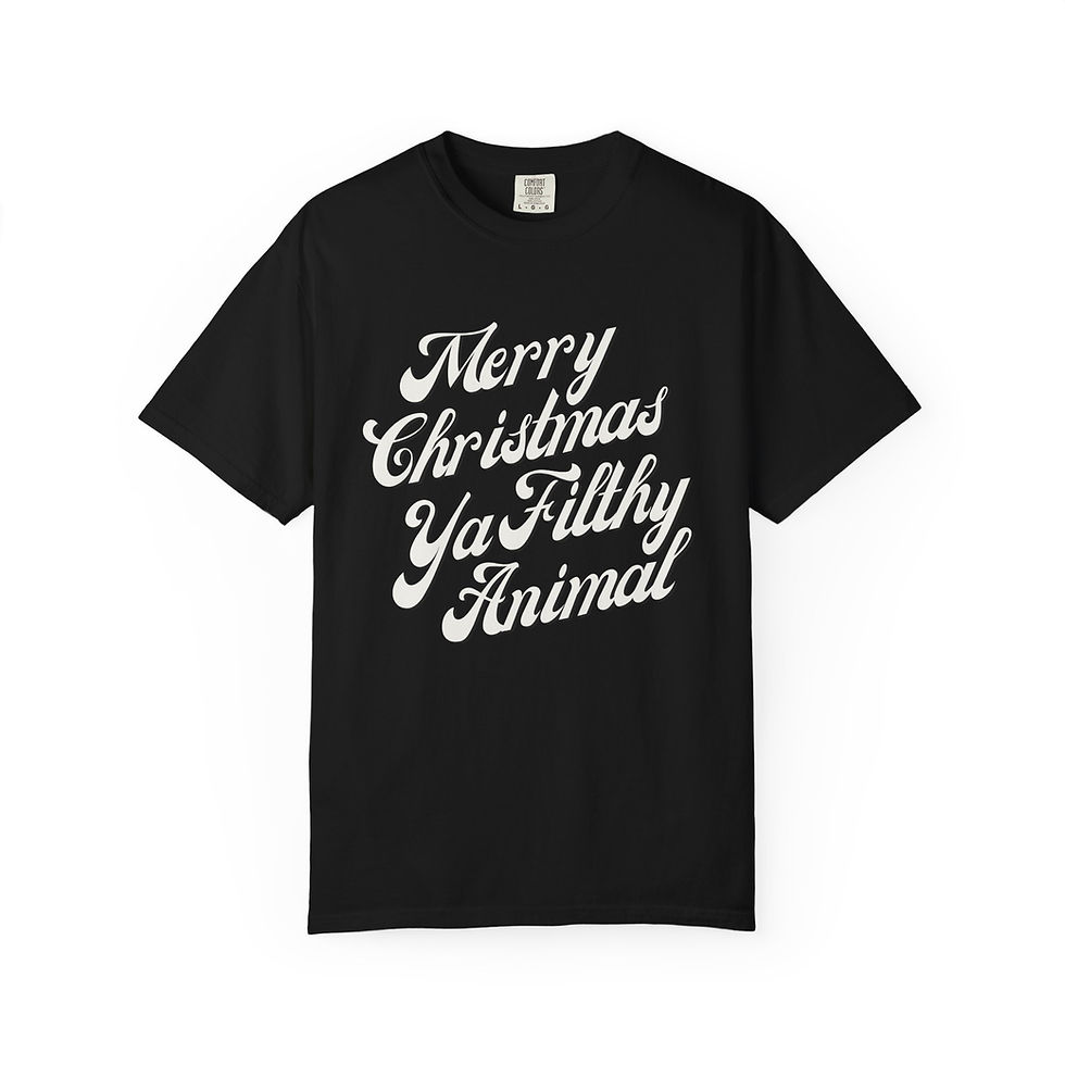 Thumbnail: Merry Christmas Ya Filthy Animal, Funny Festive Unisex Christmas Party Tee