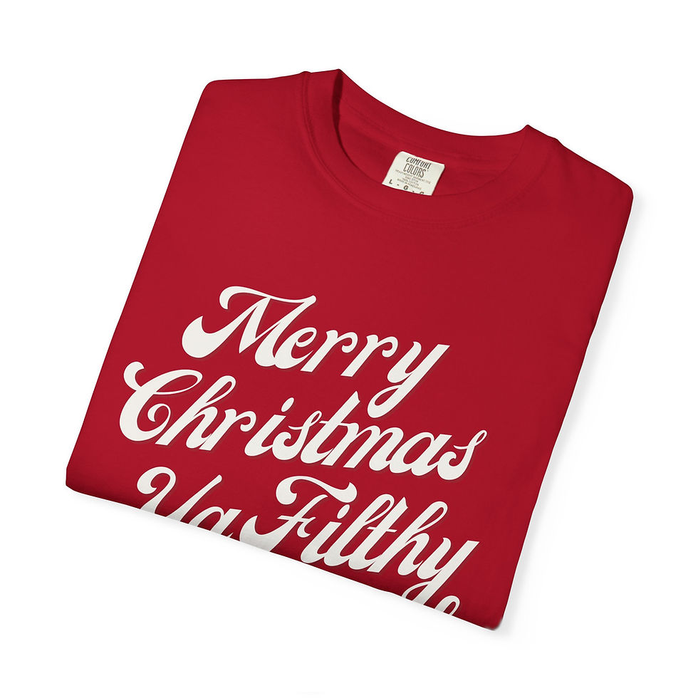 Thumbnail: Merry Christmas Ya Filthy Animal, Funny Festive Unisex Christmas Party Tee