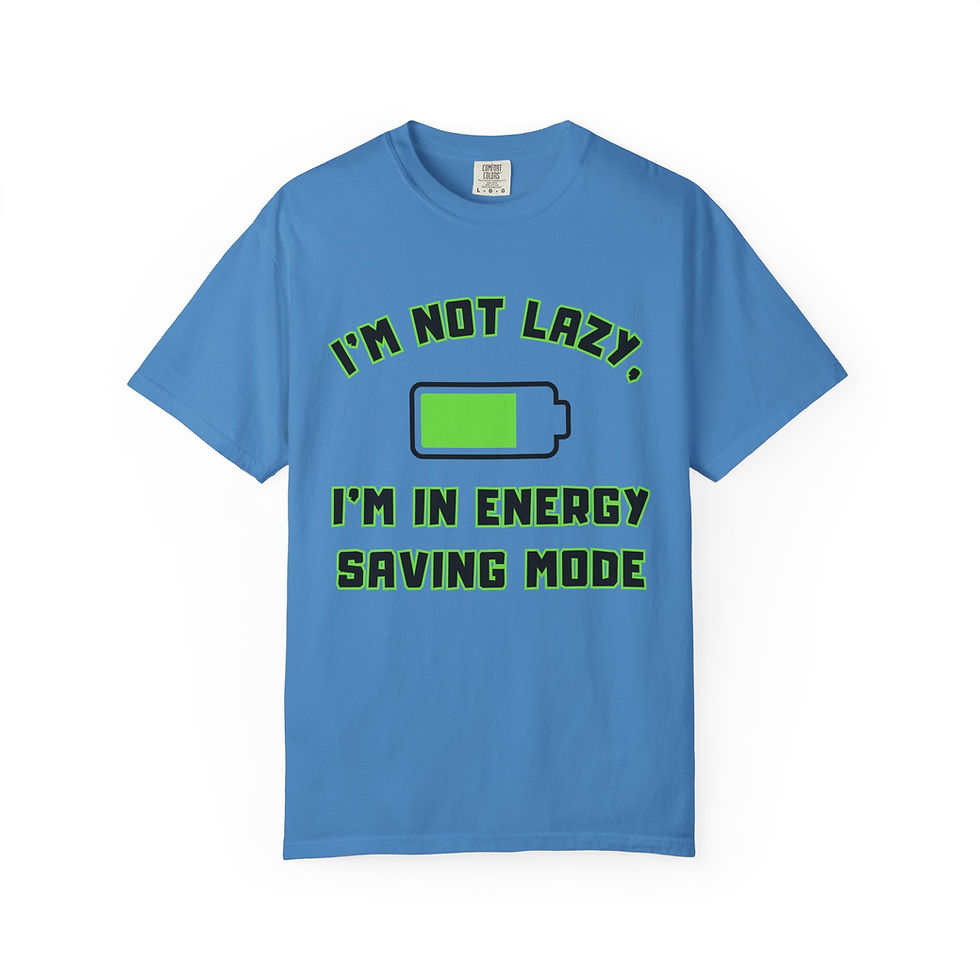 Thumbnail: I'm Not Lazy, I'm In Energy Saving Mode Meme Unisex T-shirt