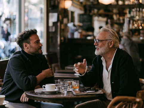 Having a chat with your Dad about your business