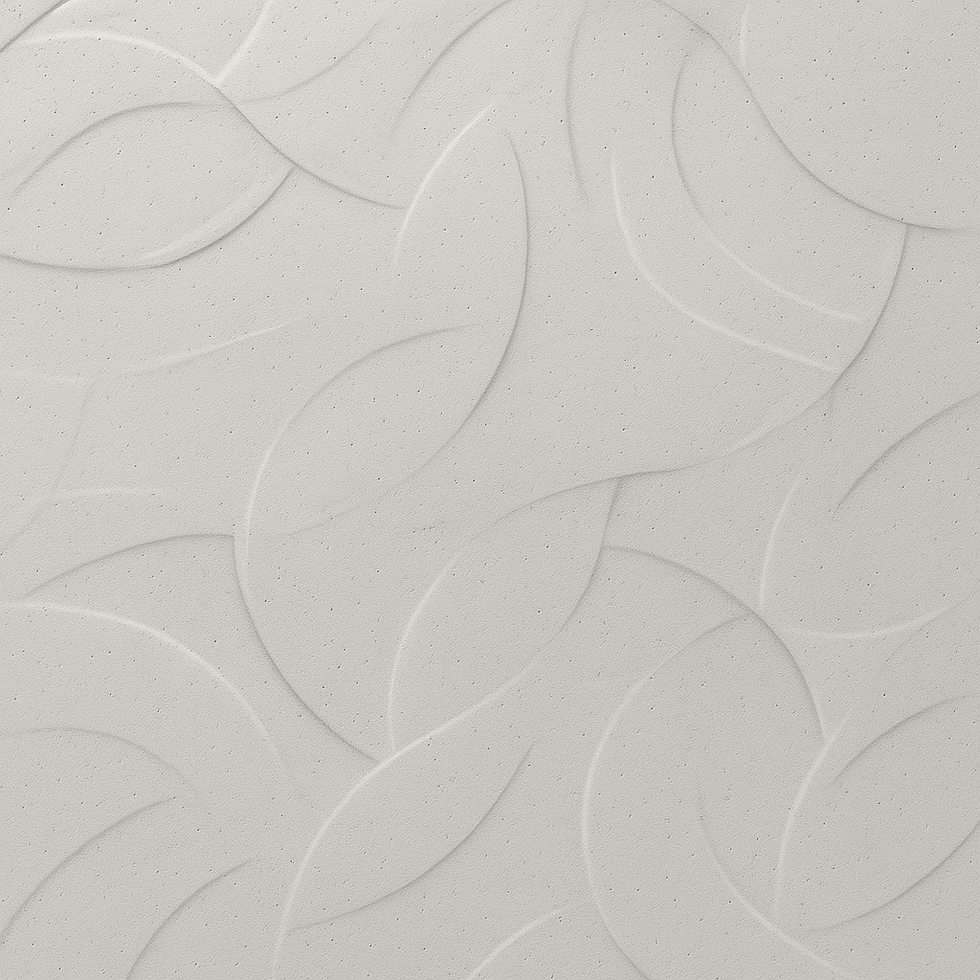 Architectural concrete panel with subtle sculpted leaf pattern, ideal for feature walls.
