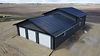 Aerial Vew of a shop built by ML Built in Central Alberta