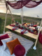 Romance Me picnic setting for special occasions by Sunkissed Design & Co. - perfect for anniversaries, engagements, and date 