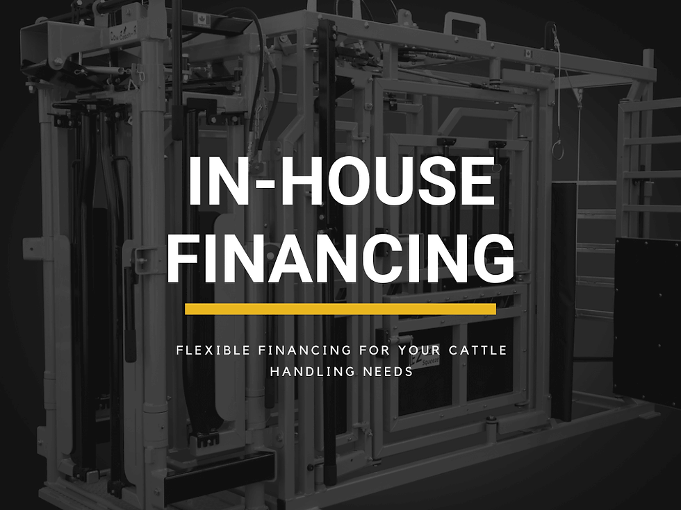 Diamond E Cattles flexible financing for cattle handling