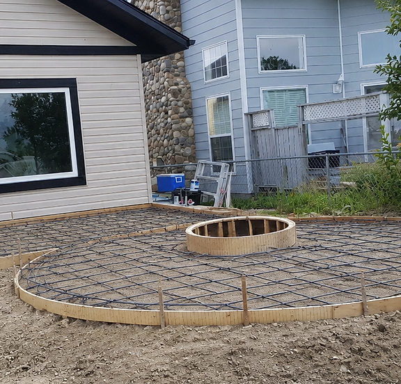 Rebar Patio Prep