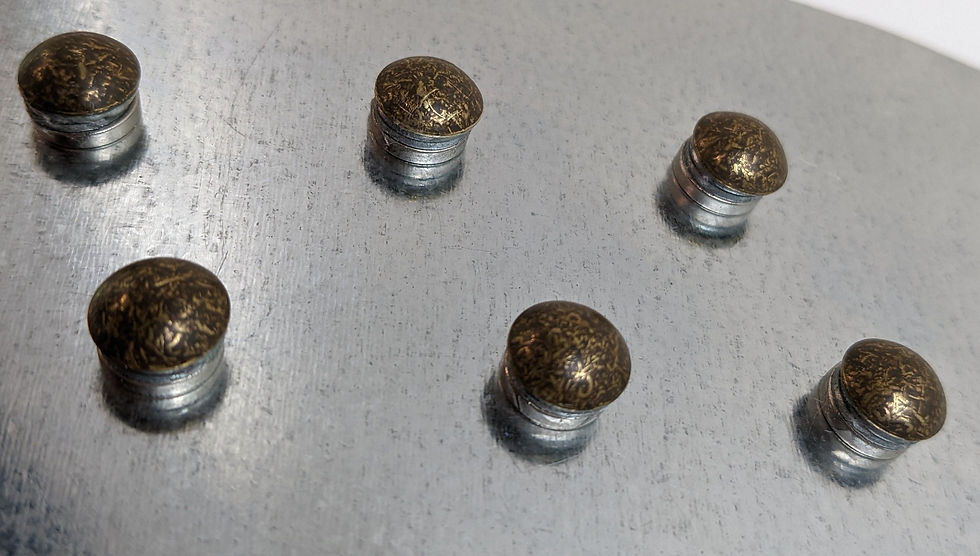 Thumbnail: Strong Old Gold Nail Head Magnets for Magnetic Boards, Refrigerator Magnet