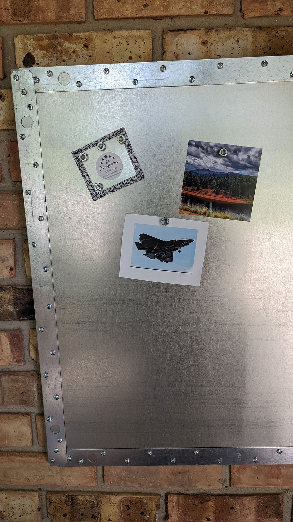 Thumbnail: 2' x 2' Industrial Steel Magnetic Board, Travel Magnet Display Board