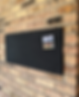 Thumbnail: CORK 14" x 30" Black Burlap Cork Board - Cork Bulletin Board