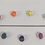 Thumbnail: 14 SUPER STRONG Rainbow Painted Glass Magnets, Easter Gift