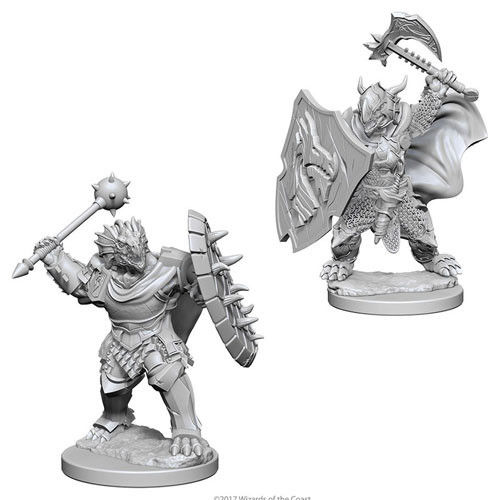 Male Dragonborn Paladin/73200/D&D Nolzur's Marvelous Miniatures Unpainted Minis