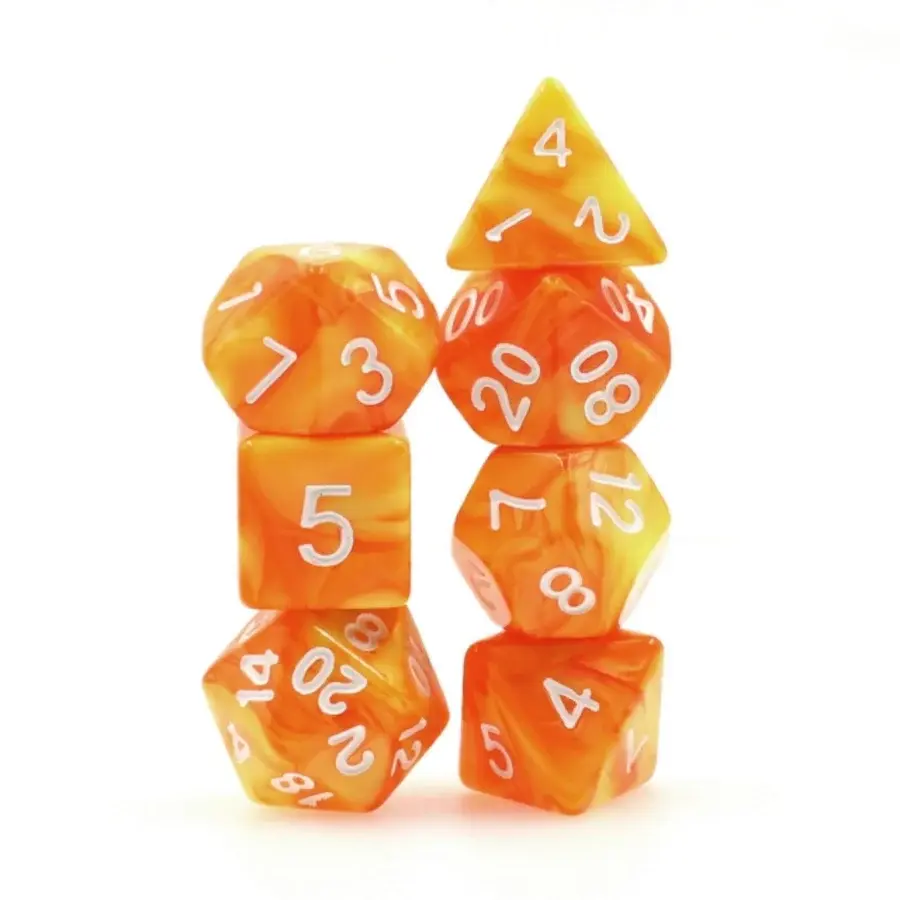 Lemon Sorbet RPG dice set