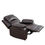 縮圖：TrumanPick Manual Recliner Chair, Overstuffed reclining chair Home Theater，Brown