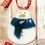 Thumbnail: Fused Glass Snowman Blue Scarf Ornament