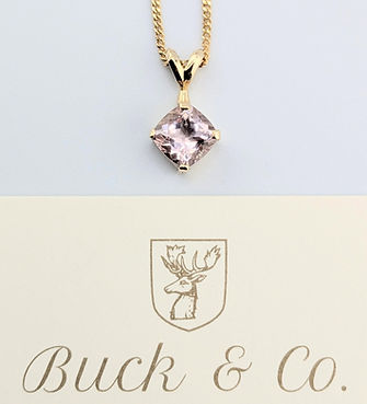 9ct Yellow Gold and Morganite Pendant.jpg