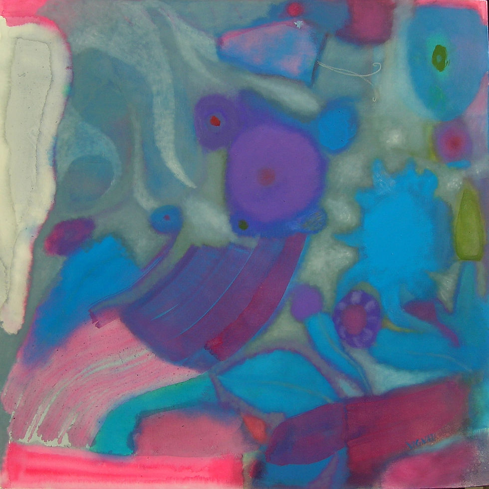 Daniela Vignati 'Astrale'2015 100x100 olio