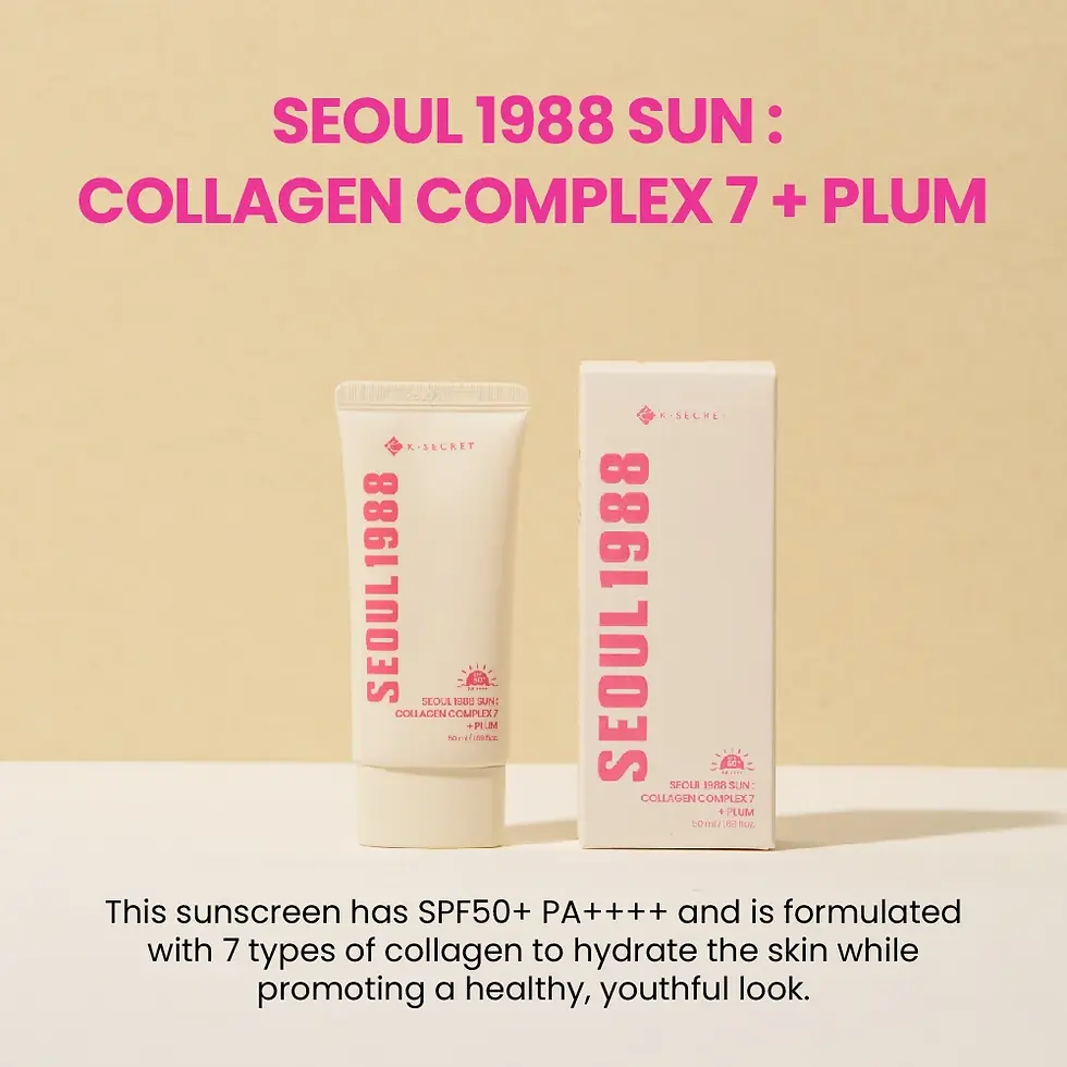 Миниатюра: SEOUL 1988 Sun: Collagen Complex 7 + Plum SPF50+ PA++++ 50 ml