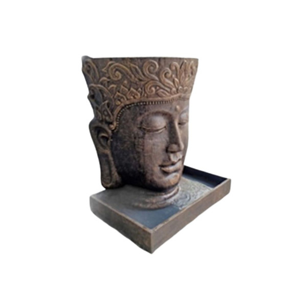 Balinese carved stone water fountain