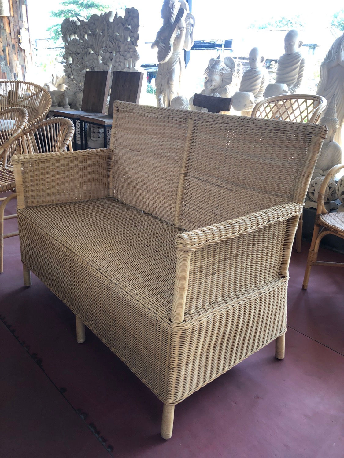 Double rattan sofa 170 - Double canapé en rotin 170