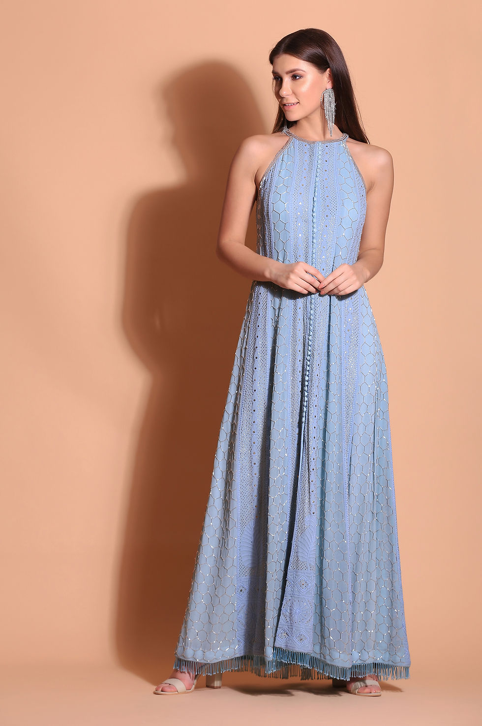 Thumbnail: Lakhnavi Halter Dress